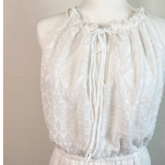 BETSEY JOHNSON BLOUSON WHITE MAXI DRESS NWT! - Picture 4 of 14